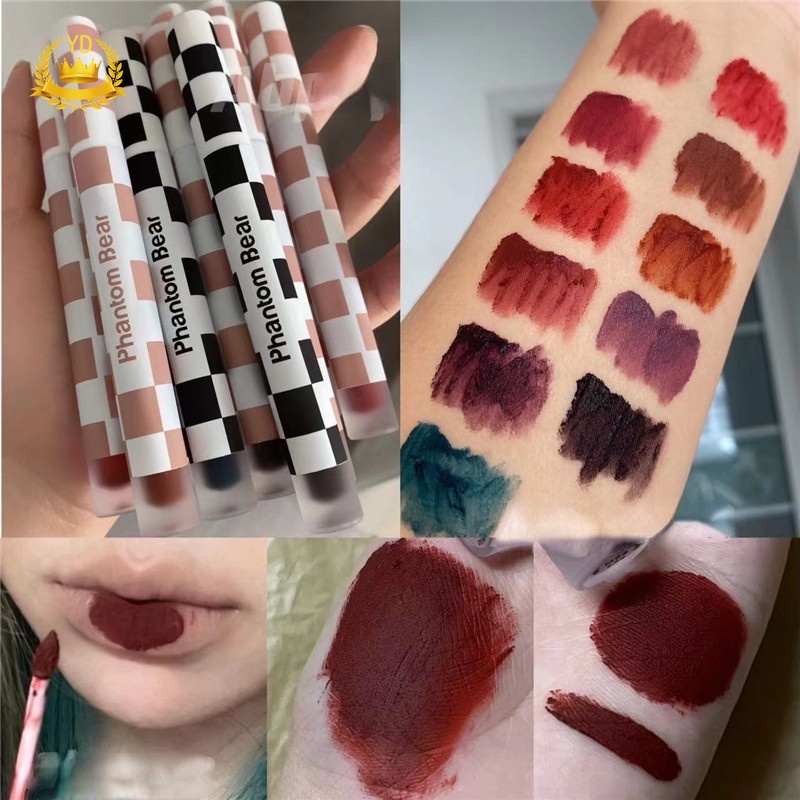 [Hàng mới về] Kem lì  Phantom Bear siêu lì lên màu cực tốt hiệu ứng sương mù lâu trôi chống nước 10 màu tùy chọn JP6 HB