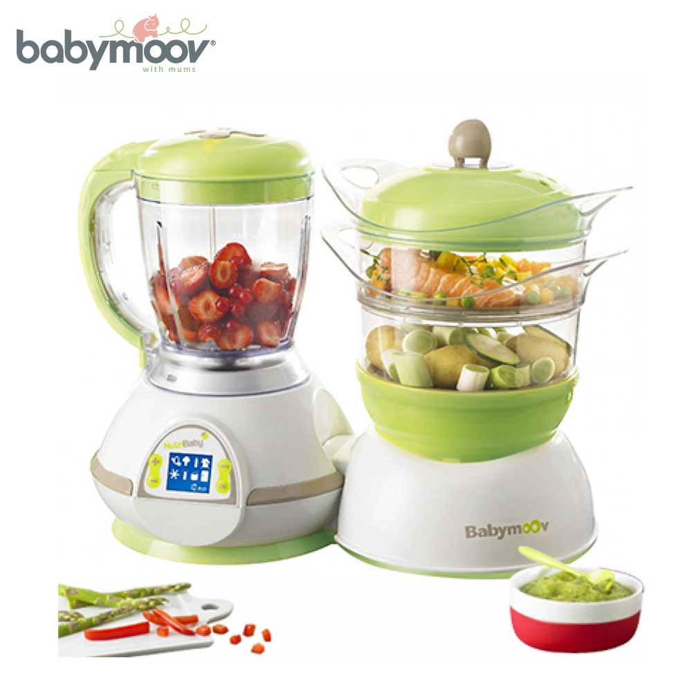 MÁY HÂM NÓNG TIỆT TRÙNG XAY HẤP THỨC ĂN NUTRIBABY 5 IN 1 BM00704
