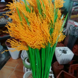 Cành bông lúa vàng nhựa cao cấp