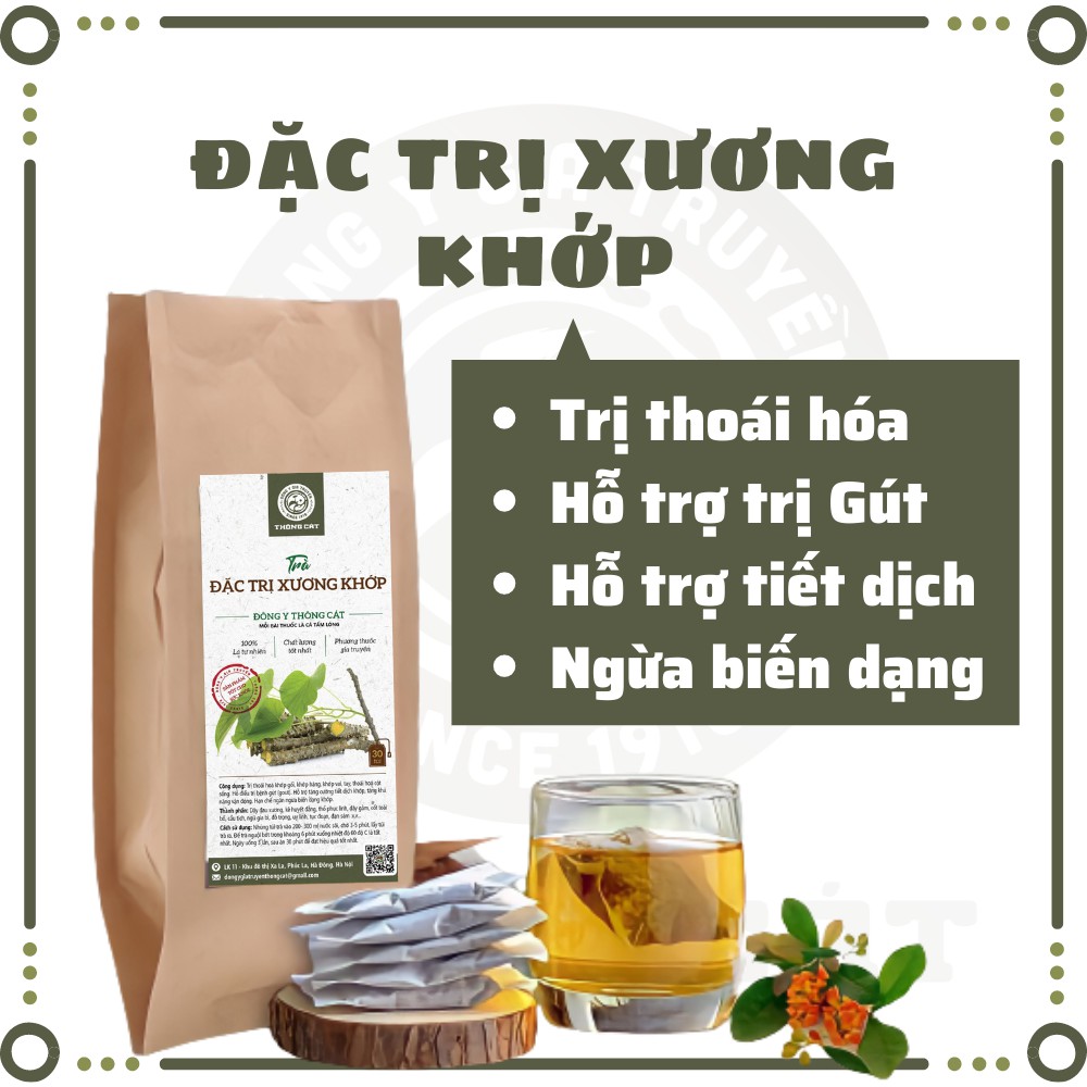 TRÀ XƯƠNG KHỚP đông y gia truyền Thông Cát (Since 1918)- giảm nguy cơ các vấn đề về xương khớp