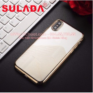 Ốp lưng iP.hone X/ XS Sulada Dẻo Hoa Văn Xi Màu