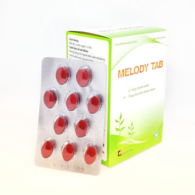 Melody Tab CP - Giúp thanh nhiệt - Tăng bền thành mạch