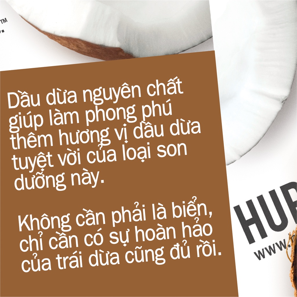 Son dưỡng môi Hurraw! Balm - Hương Dừa 4.8g/.17oz