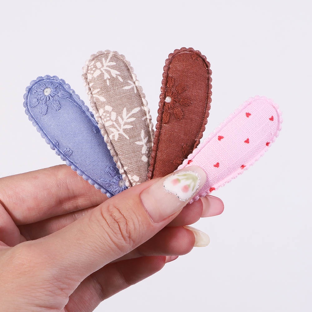 Set 6 Kẹp tóc KIDSBOWS thêu hình giọt nước đáng yêu xinh xắn cho bé gái
