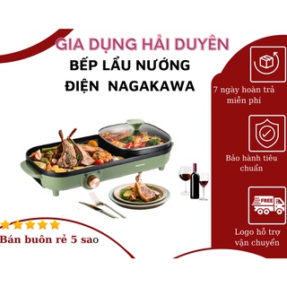 Bếp lẩu nướng Nagakawa thiết kế đẹp hàng cao cấp cam kết bảo hành 12 tháng