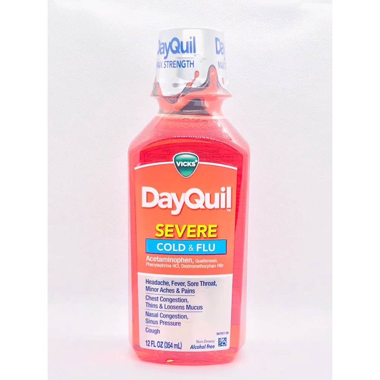 Siro cảm Vicks DayQuil Cold &amp; Flu Severe 354ml