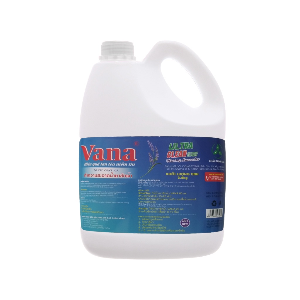 Nước giặt xả SOKHA Tẩy mạnh hương hoa 3,8kg - Công nghệ THÁI LAN - Diệt khuẩn - trắng sáng