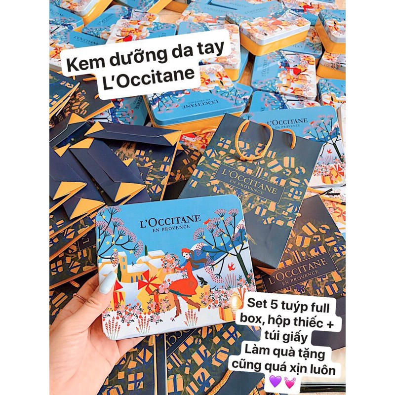 Set 5 tuýp kem dưỡng da tay hộp thiếc [ FULL HỘP + TÚI GIẤY SIÊU SANG ]