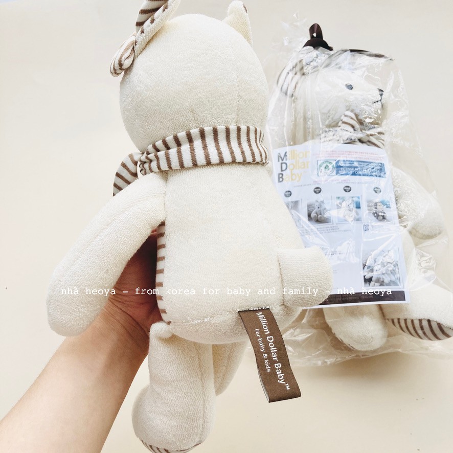 &lt;có sẵn&gt; GẤU BÔNG HỮU CƠ ORGANIC MILLIONDOLLAR BABY HÀN QUỐC