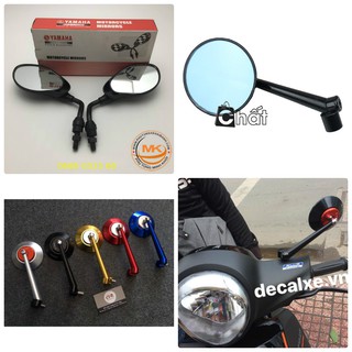 [GIÁ SỈ] KÍNH CHIẾU HẬU XE MÁY TRÒN, YAZ YAMAHA [SALE]