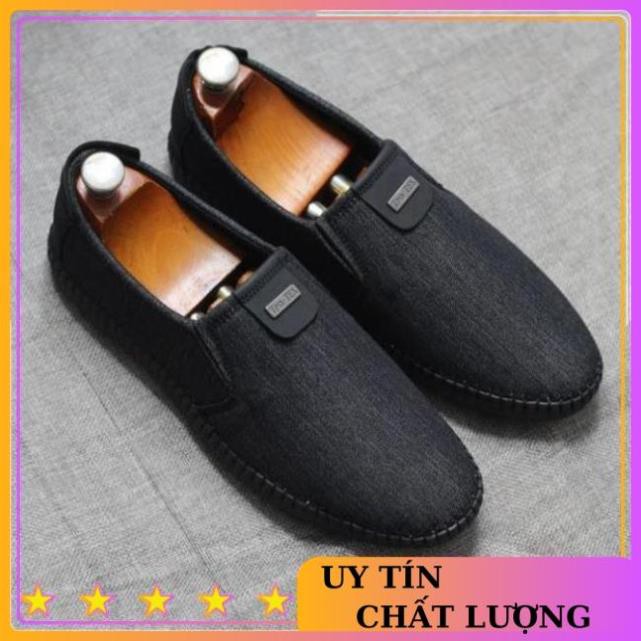 Giày lười nam vải cao cấp 3 màu sang trọng,trẻ trung | BigBuy360 - bigbuy360.vn