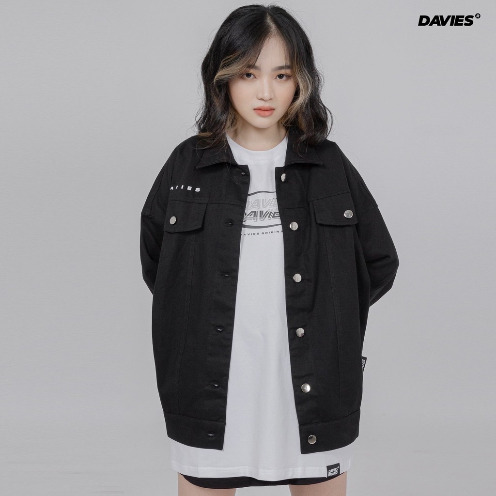 Áo khoác nam kaki màu đen Daviesism Classic - Jacket local brand DAVIES