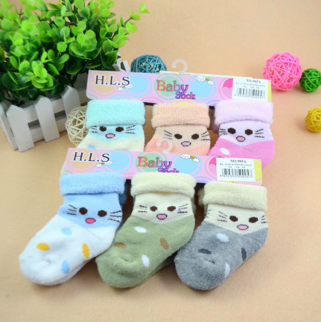 Sét 3 đôi tất xù trẻ em 0-1 tuổi