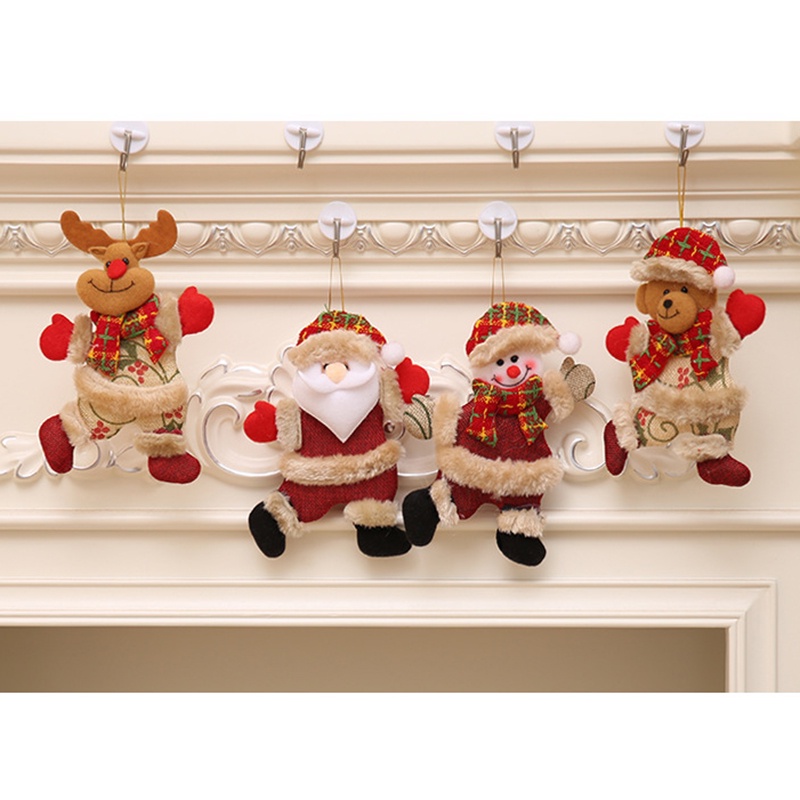 GETNOIVAS Búp Bê Treo Trang Trí Cây Thông Giáng Sinh Hình Ông Già Noel / Người Tuyết DIY Mới