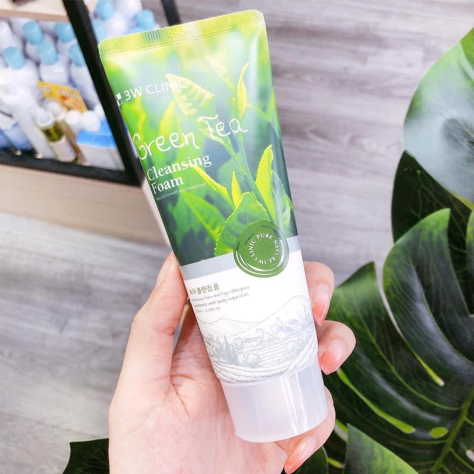Sửa rửa mặt 3W Clinic Foam Cleansing Trà Xanh