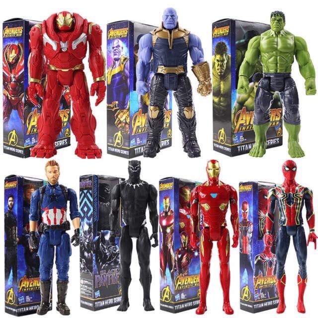 [29cm] Mô hình Siêu Anh Hùng AVENGERS Hulk Hulkbuster Iron Man Spider man Black panther Thanos Captain America