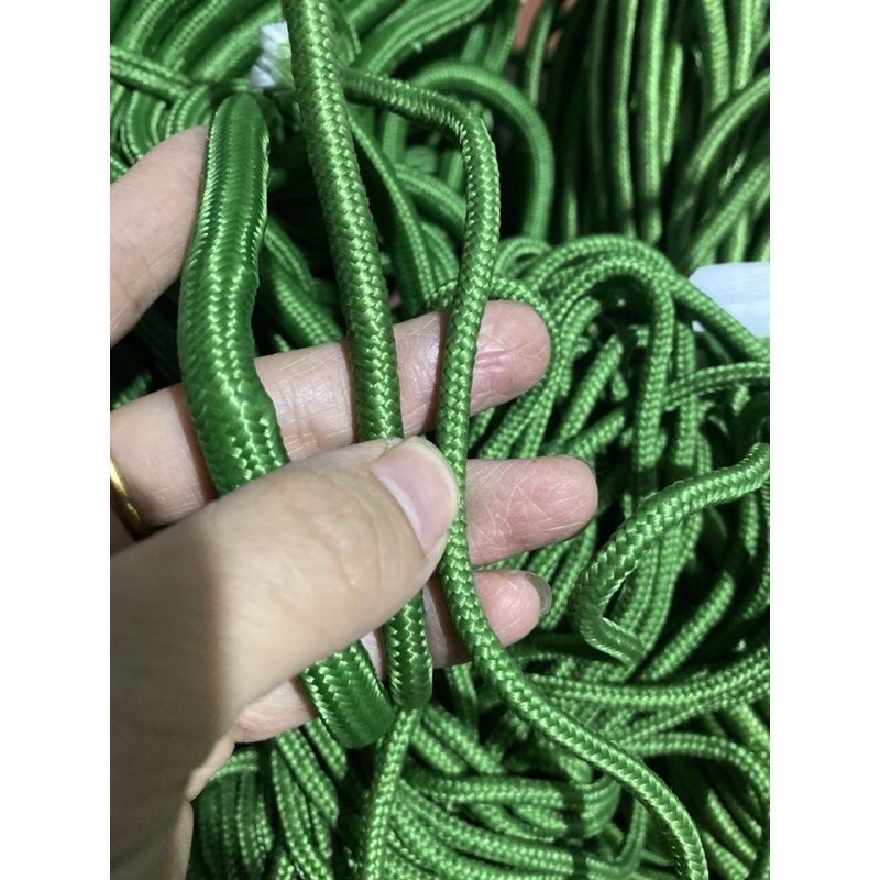 Dây Dù Buộc Bạt, Chằng Hàng, Cắm Trại, Cột Đồ, Mắc Tăng/ Võng Tròn Màu Xanh Loại 1