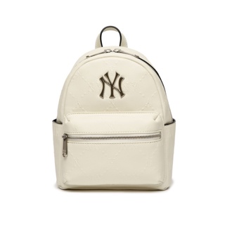 Ba lô MLB NY logo kim loại sức chứa lớn mẫu mới tiêu chuẩn phong cách Hàn Quốc thời trang thường ngày cho nam và nữ