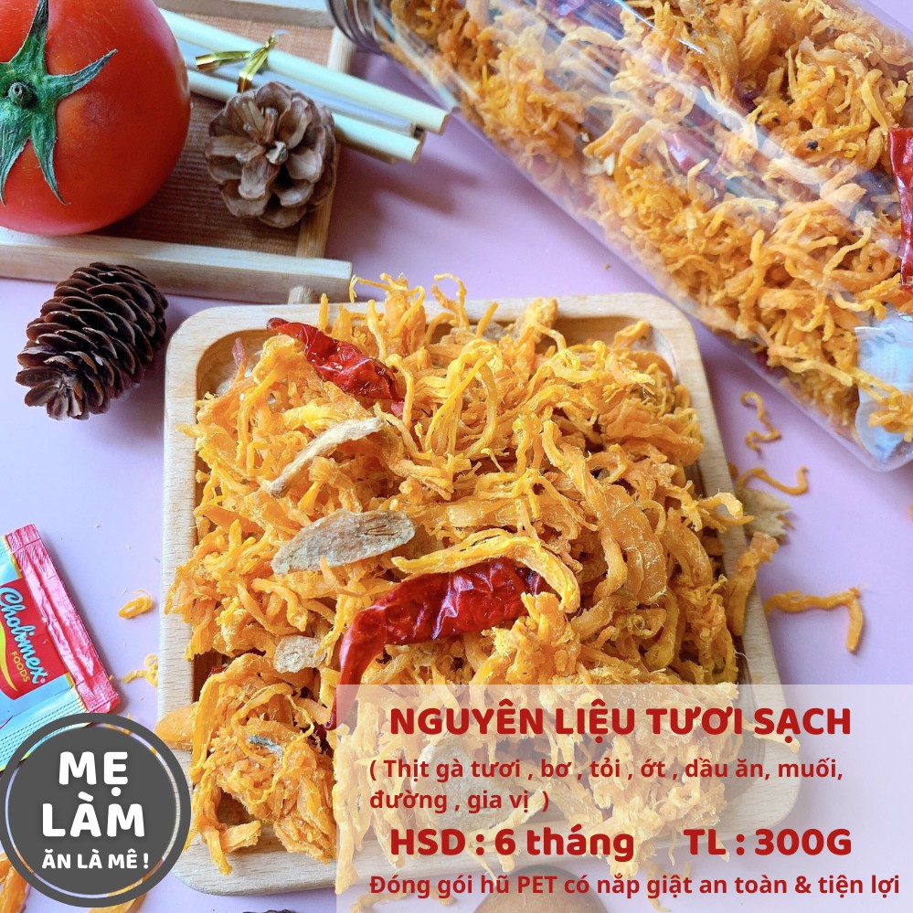 Khô gà bơ tỏi Mẹ Làm 300g đồ ăn vặt Sài Gòn , vừa ngon vừa rẻ | BigBuy360 - bigbuy360.vn