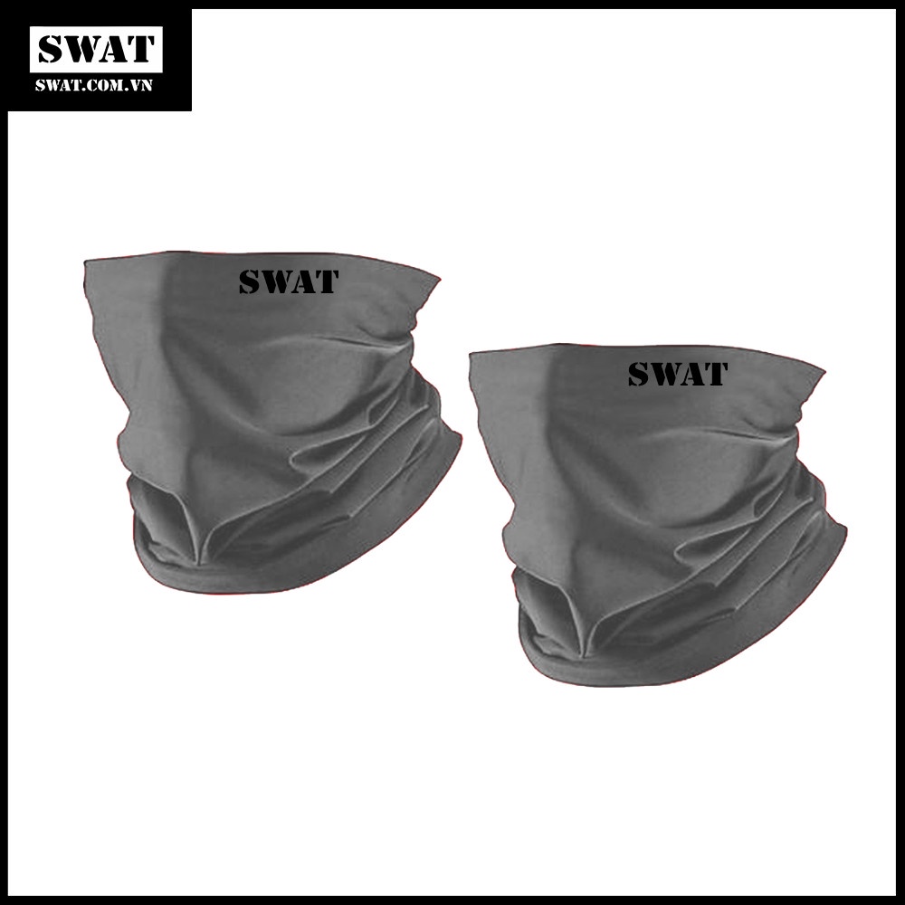 Khăn Phượt Đa Năng SWAT Màu Xám Cao Cấp - Mặt Nạ Chống Nắng, Chống Tia UV Đi Xe Máy, Chơi Thể Thao