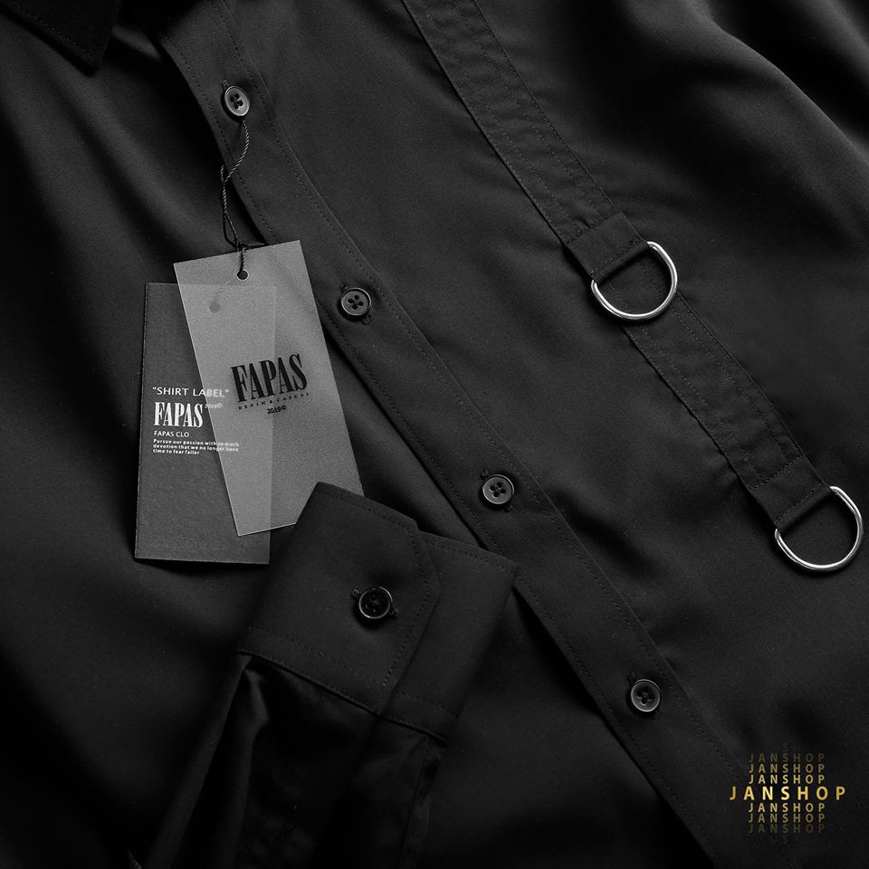 Áo sơ mi dài tay FAPAS có dây JANSHOP