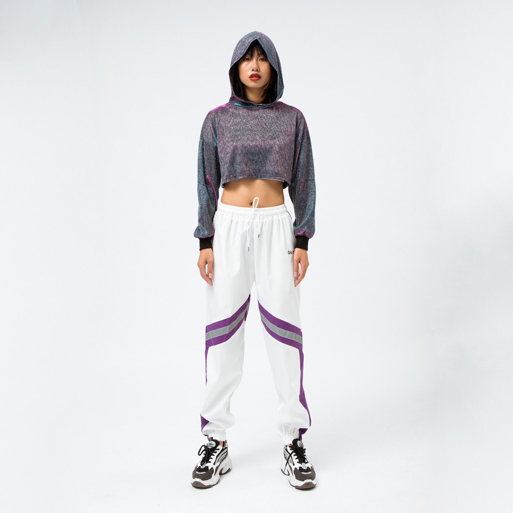 QUẦN JOGGER TRẮNG SỌC TÍM XÁM PHÁT QUANG | BigBuy360 - bigbuy360.vn