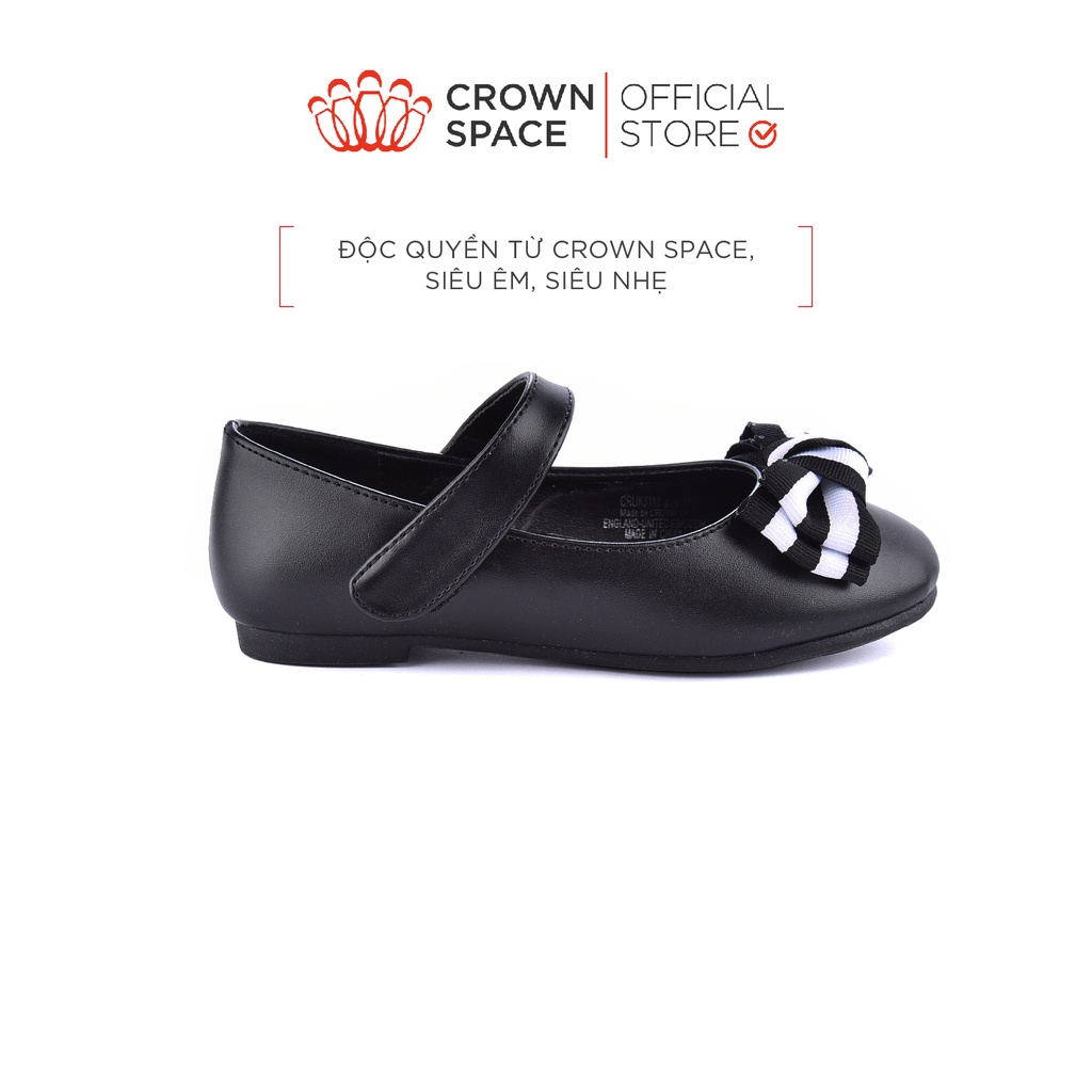 Giày Búp Bê Bé Gái Đi Học Đi Chơi Crown Space UK Ballerina Trẻ Em Cao Cấp CRUK3118 Nhẹ Êm Thoáng Size 27-31/4-14 Tuổi