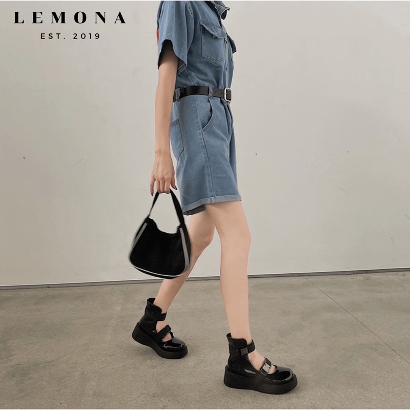 G8090 | GOTHIC BOOTS GIÀY CAO CỔ SANDAL CÀI KHUY PHONG CÁCH BẮC ÂU