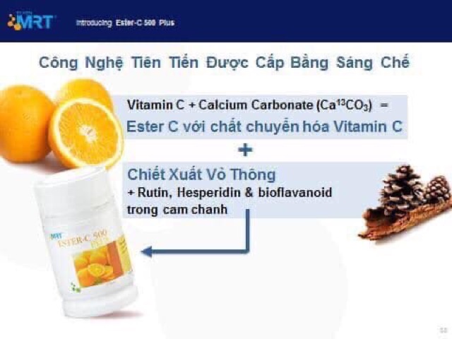 Thực phẩm bổ sung C elken, Ester c 500 plus elken