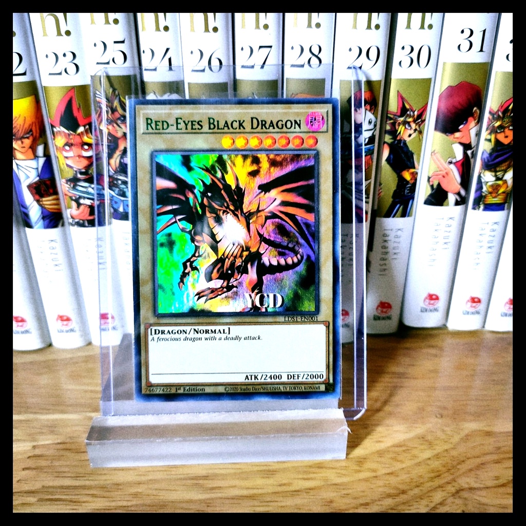 Thẻ bài Yugioh chính hãng Red-Eyes Black Dragon -Ultra Rare.