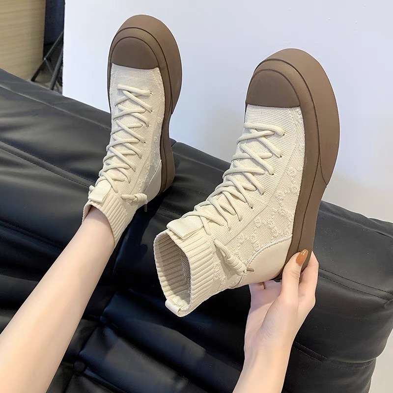 Giày thể thao len chun gucci phối mũi