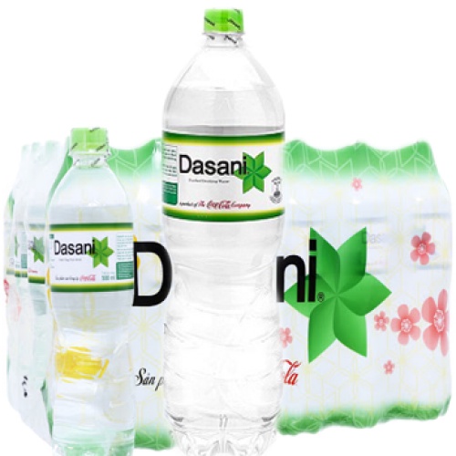 Thùng 6 chai nước tinh khiết Dasani 1.5L - Chai cải tiến - Bảo vệ cả sức khỏe bạn và môi trường