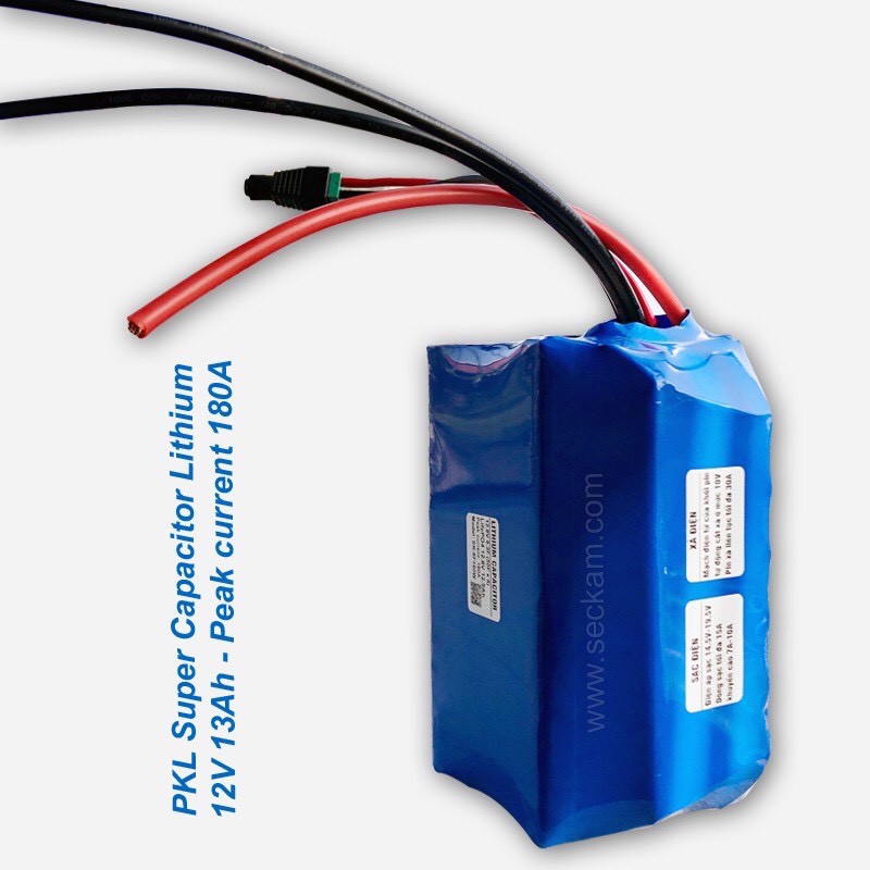 Acquy siêu tụ điện cho xe phân khối lớn 13AH xả 180A PKL Lithium Capacitor