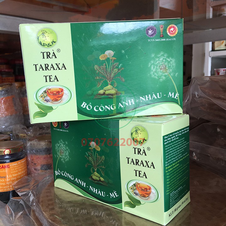 Trà Bồ Công Anh-Nhàu-Mè(TARAXA TEA) 50 túi lọc-HÀNG CHÍNH HÃNG CÔNG TY P&K