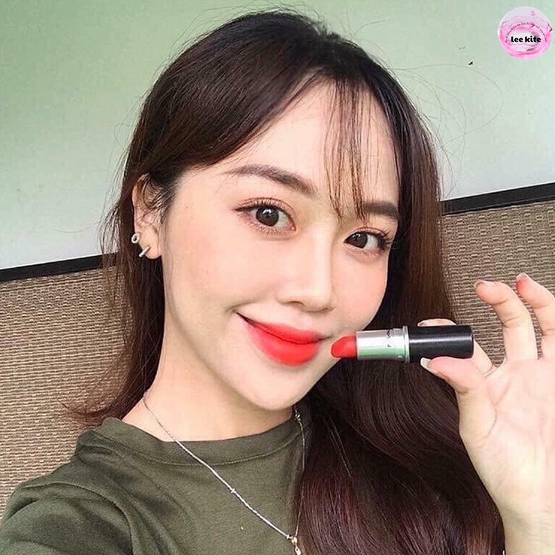 Son MAC Lady Danger 607 - Màu Đỏ Cam