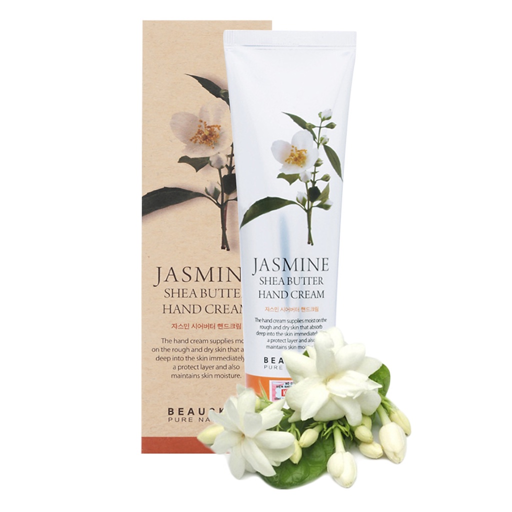 Kem dưỡng da tay hoa nhài không bết dính Beauskin Jasmine Shea Butter Hand Cream 100ml - Mẫu cũ