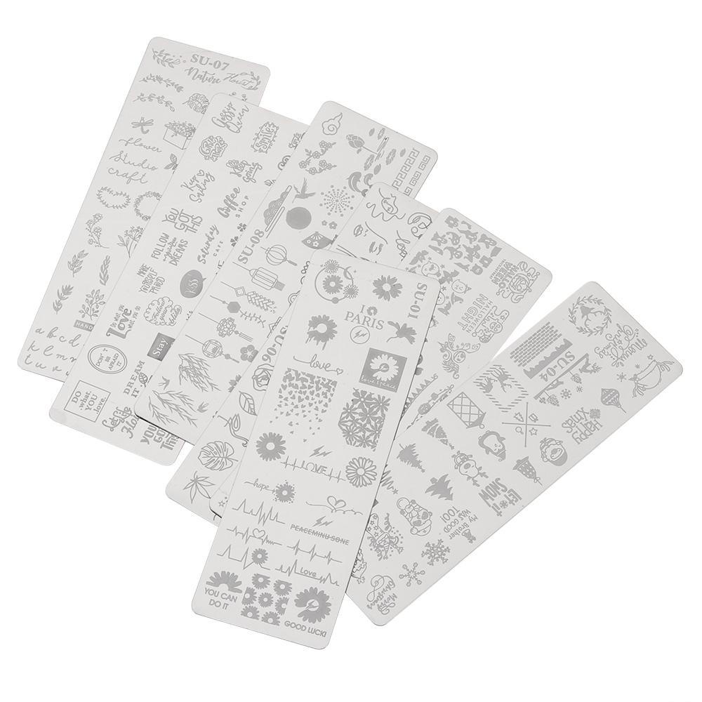 XIANTIN Khuôn In Móng Tay Hình Lá Tương Phản Mới