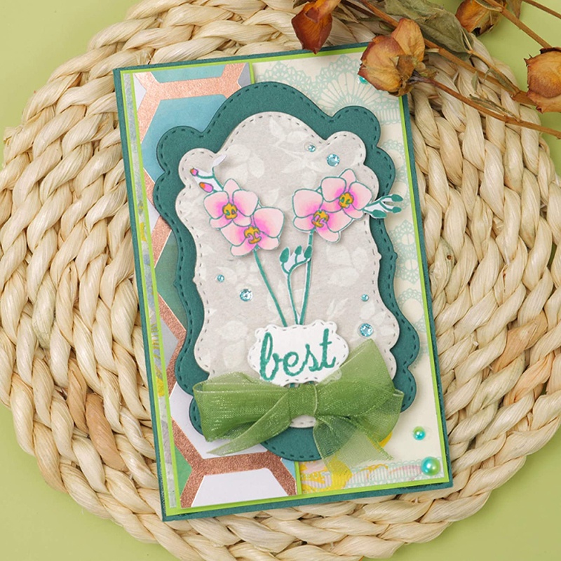 Khuôn Cắt Hình In Nổi Bằng Kim Loại Dùng Trang Trí Thẻ Scrapbook