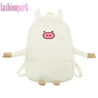 (Fas) Balo Vải Hình Con Heo Cute Cho Nữ