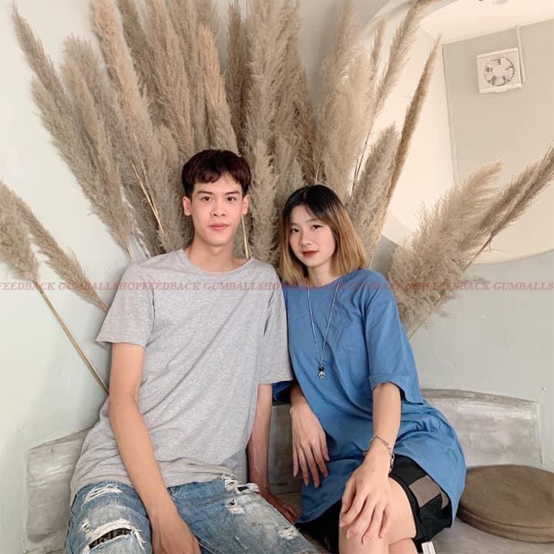 Áo Thun Tay Lỡ Form Rộng Áo Phông Nam Nữ Trơn Chất Cotton Cao Cấp Freesize Phối Đồ Đơn Giản, Cá Tính