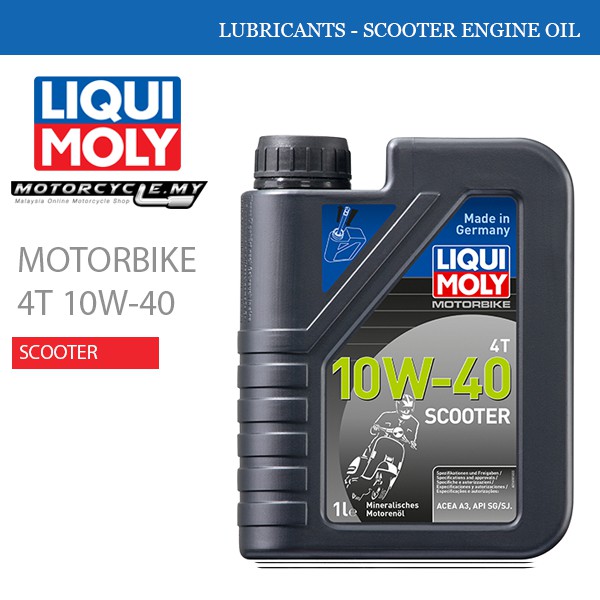 NHỚT CAO CẤP CHO XE TAY GA LIQUI MOLY MOTORBIKE SCOOTER 10W40 1L