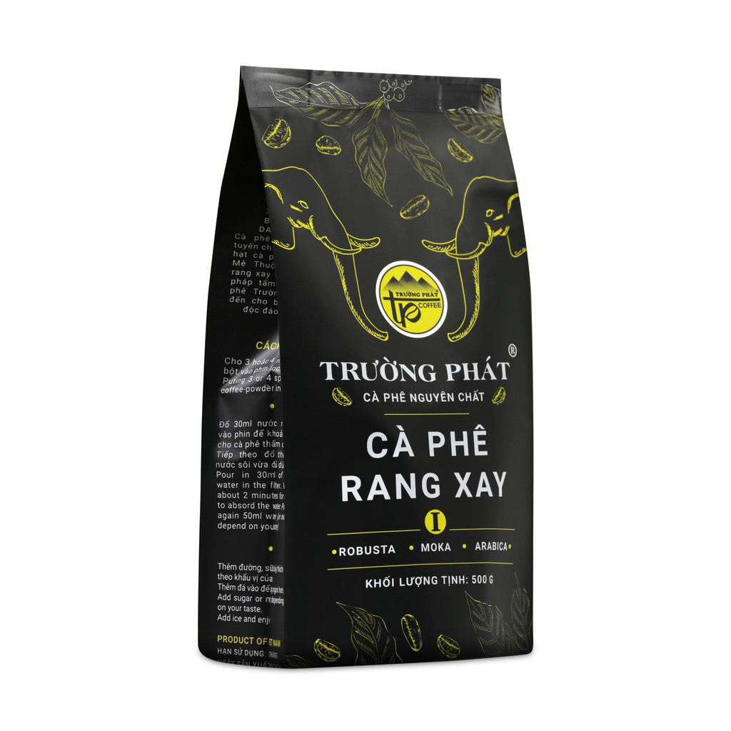 Cà phê 1kg 🍀 𝗙𝗥𝗘𝗘 𝗦𝗛𝗜𝗣 🍀 Cà Phê Nguyên Chất Rang Xay Trường Phát ,thơm ngon đậm vị tinh hoa của đất trời