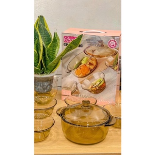 BỘ NỒI THUỶ TINH KÈM 4 BÁT