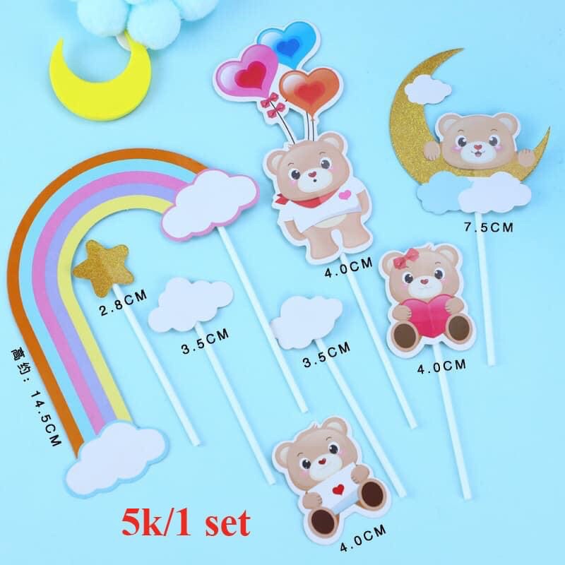 Trang trí bánh sinh nhật bánh kem - Mẫu thẻ giấy mới nhất phụ kiện bánh sinh nhật