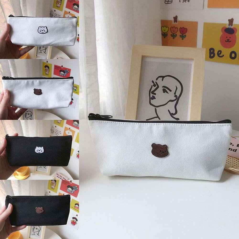 Túi Đựng Bút Thêu Hình Mèo Dễ Thương Ốp