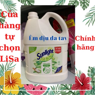 Nước rửa chén Sunlight thiên nhiên muối khoáng/lô hội 3,6kg/can