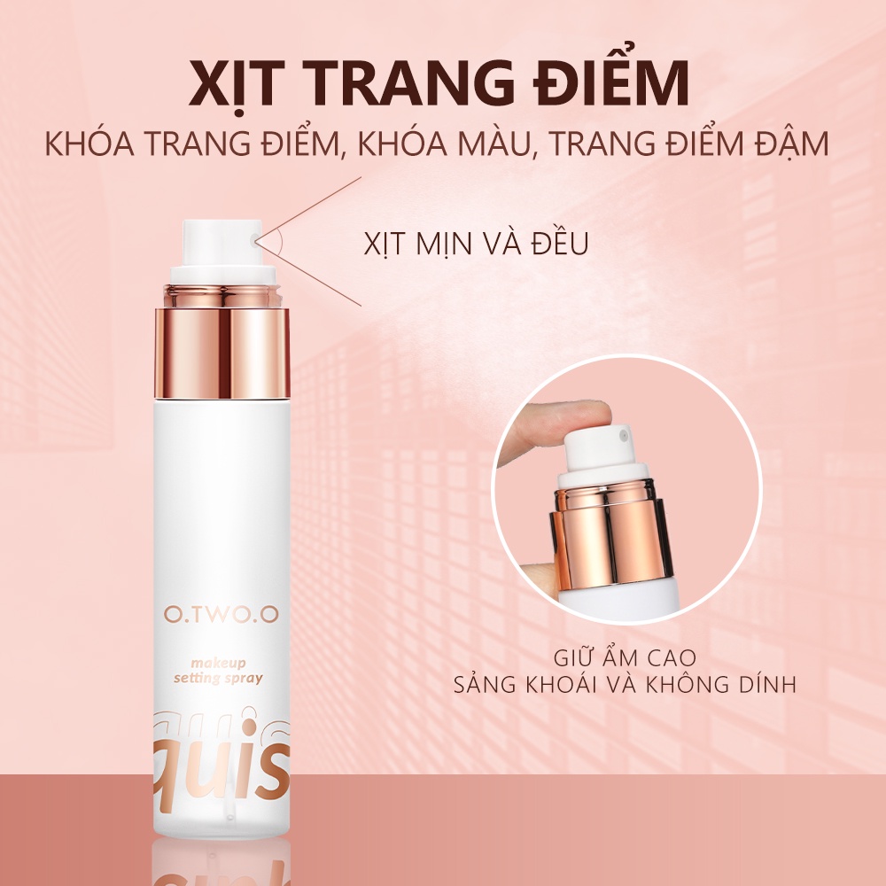 Xịt Khóa Lớp Trang Điểm O.TWO.O Kiềm Dầu Lâu Trôi Chống Nhòe lâu trôi và kiểm soát dầu trên50ml