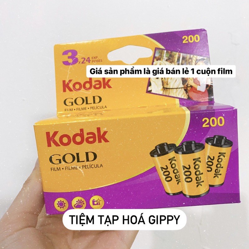 Film Kodak Gold 200 date 2024 36 kiểu và 24 kiểu indate và Gold 100 outdate - GippyFilm - Tiệm tạp hóa Gippy
