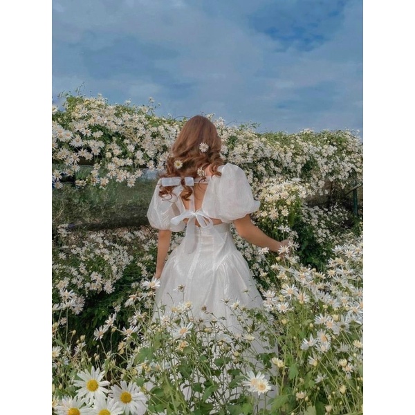 🌸 ĐẦM CÔNG CHÚA CÚP NƠ CỘT SAU BIGSIZE NGUYỄN THIÊN NHIÊN 🌸