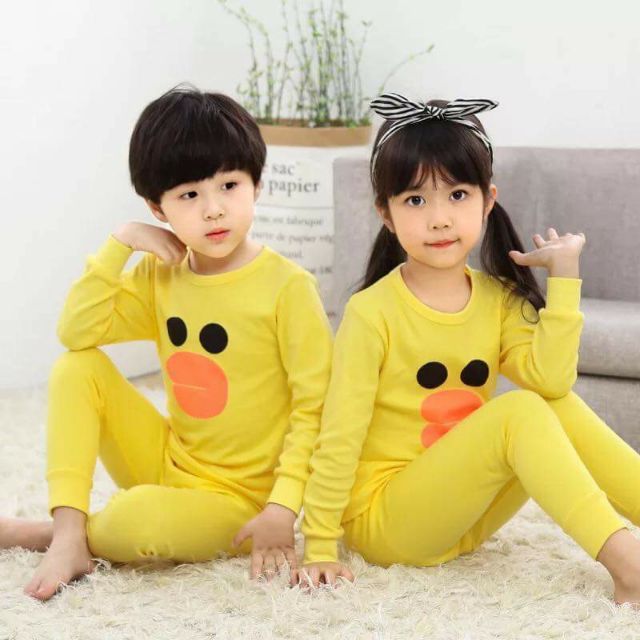 Bộ cotton icon cực kute cho bé trai, bé gái